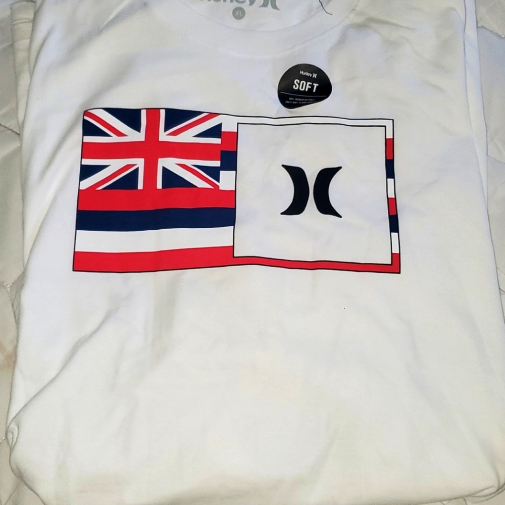 HURLEY HAWAII STATE FLAG T SHIRT